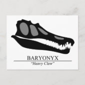 Baryonyx Skull Postkarte (Vorderseite)
