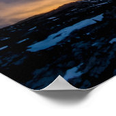 Bärzahngebirge Sonnenuntergang Poster (Ecke)
