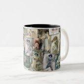 Barzoi: alte Postkarten Zweifarbige Tasse (VorderseiteRechts)