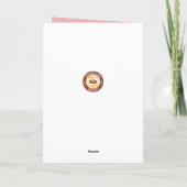 Bas Mitzvah Card Karte (Rückseite)