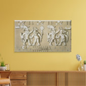 Bas Relief der alten aztekischen Krieger, vom Sto Leinwanddruck (Insitu (Wohnzimmer))