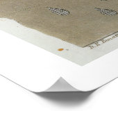 Bas Relief der alten aztekischen Krieger, vom Sto Poster (Ecke)