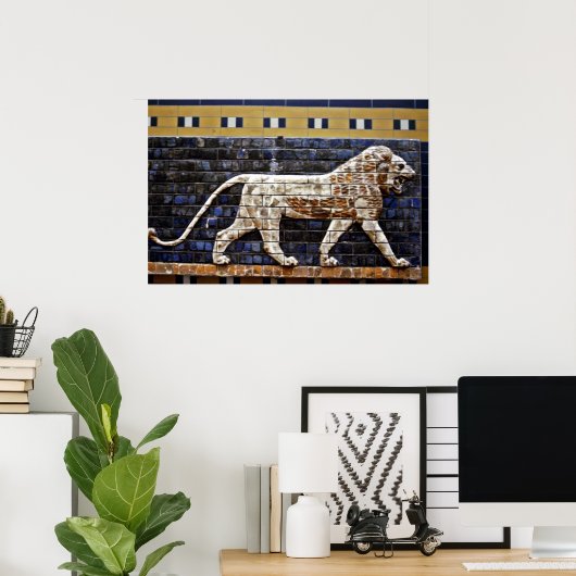 Bas Relief, Ishtar Lion Gate - Istanbul Poster (Heimbüro)