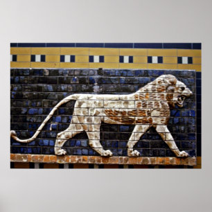 Bas Relief, Ishtar Lion Gate - Istanbul Poster