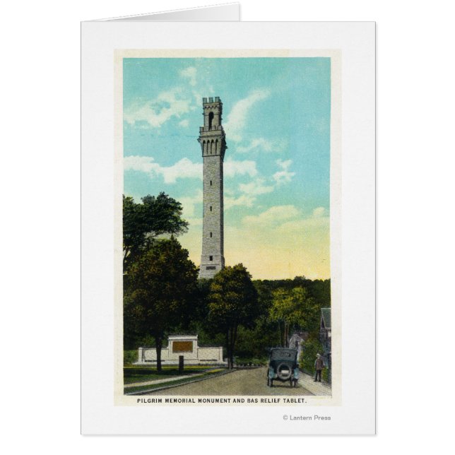 Bas Relief Tablet und Pilgrim Memorial View (Vorne)