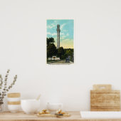 Bas Relief Tablet und Pilgrim Memorial View Poster (Küche)