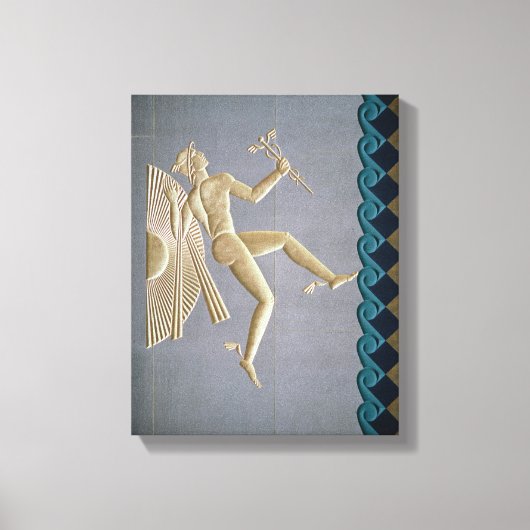 Bas-Relief zur Darstellung von Merkur Leinwanddruck (Vorderseite)