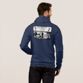 BAS Retro Design Zipper Hoodie (Schwarz voll)