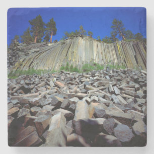 Basalt-Bildungen der Teufel Postpile Steinuntersetzer