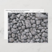 Basalt cobbles postkarte (Vorne/Hinten)