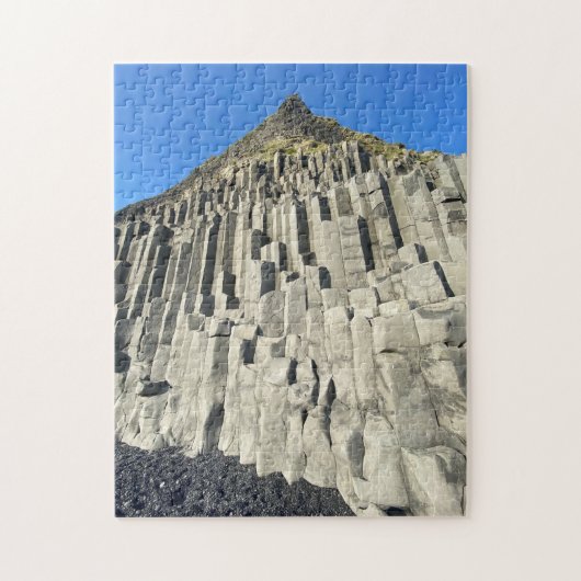 Basalt Columns am Strand von Reynisfjara Puzzle (Vertikal)
