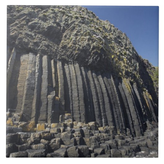 Basalt Columns by Fingal's Höhle, Staffa, außerhal Fliese (Vorderseite)