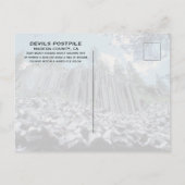 Basalt Kolumnen, Teufel Postpiel Nationaldenkmal Postkarte (Rückseite)