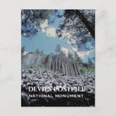 Basalt Kolumnen, Teufel Postpiel Nationaldenkmal Postkarte (Vorderseite)
