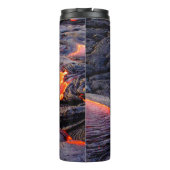 Basalt Lava Flow mit Ihrem Namen und Monogramm Thermosbecher (Rückseite)