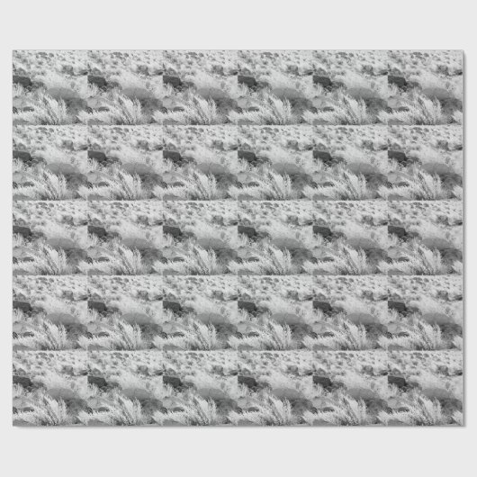 Basalt Lava Rocks Südwestschwarz-Weiß-Foto Geschenkpapier (Flach)