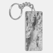 Basalt Lava Rocks Südwestschwarz-Weiß-Foto Schlüsselanhänger (Vorderseite links)