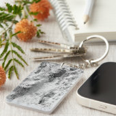 Basalt Lava Rocks Südwestschwarz-Weiß-Foto Schlüsselanhänger (Vorderseite rechts)