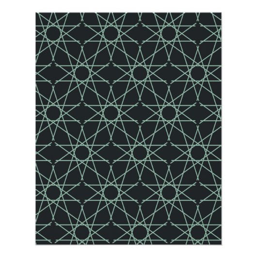 Basalt-Mint-Geometrie Poster (Vorderseite)
