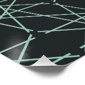 Basalt-Mint-Geometrie Poster (Ecke)