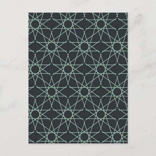 Basalt-Mint-Geometrie Postkarte (Vorderseite)