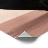 Basalt und Rose Kunstprint Poster (Ecke)