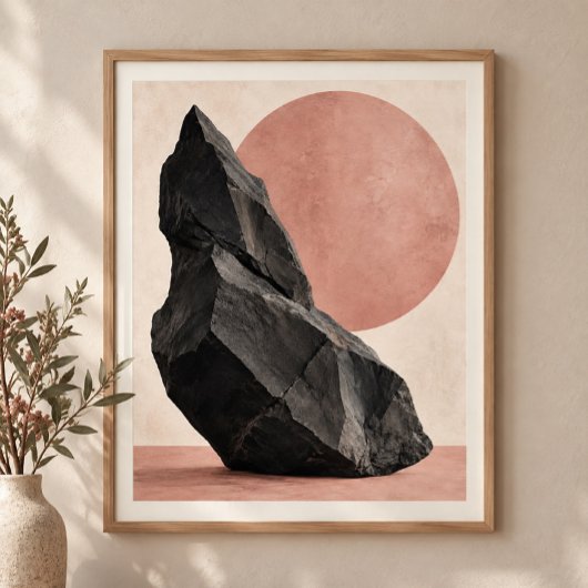 Basalt und Rose Kunstprint Poster