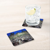 Basaltbildung der Teufel Rechteckiger Pappuntersetzer (Vor Ort)