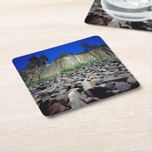 Basaltbildung der Teufel Rechteckiger Pappuntersetzer (angewinkelt)