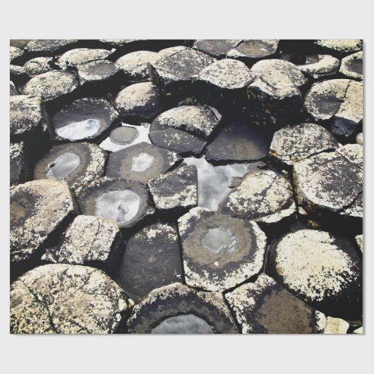 Basaltformationen Giant’s Causeway Geschenkpapier (Flach)