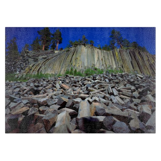 Basaltformationen von Devils Postpile Schneidebrett (Vorderseite)