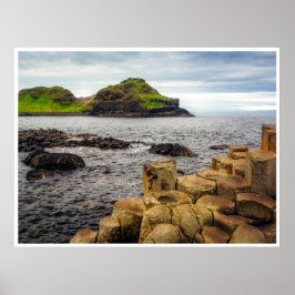 Basaltsäulen des Giant’s Causeway – Irland Druck Poster