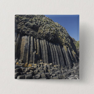 Basaltsäulen von Fingal's Cave, Staffa, vor der Kü Button