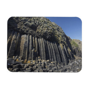 Basaltsäulen von Fingal's Cave, Staffa, vor Magnet