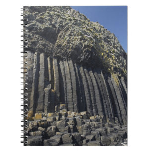 Basaltsäulen von Fingal's Cave, Staffa, vor Notizblock