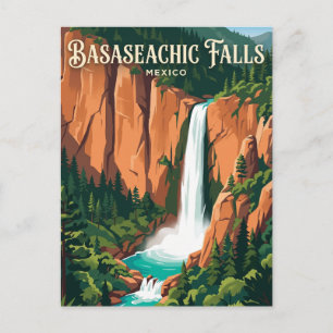 Basaseachic-Wasserfall-Nationalpark Mexiko Postkarte
