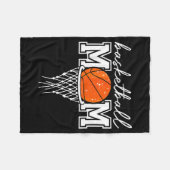 Basball-Mutter Leopard Basball-Korb Netz Spiel Fleecedecke (Vorderseite (Horizontal))