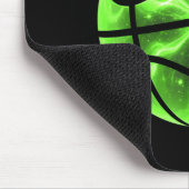 Basball Shamrock Glücksklee Irischer St. Patricks Mousepad (Ecke)
