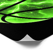 Basball Shamrock Glücksklee Irischer St. Patricks Poster (Ecke)