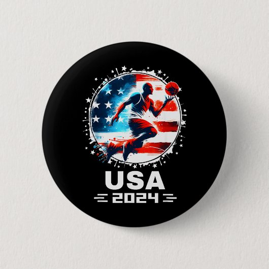 Basball USA Flying Bisonrel 2024 Basball USA Team Button (Vorderseite)