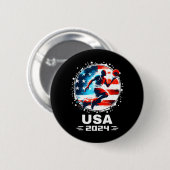 Basball USA Flying Bisonrel 2024 Basball USA Team Button (Vorne & Hinten)
