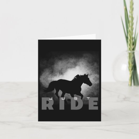 Basbo Just Ride ReitApparel - Pferd Karte (Vorderseite)