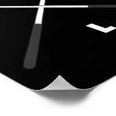 Basbo Mens UniKids Clic Fit Black Billiards Pool Poster (Ecke)