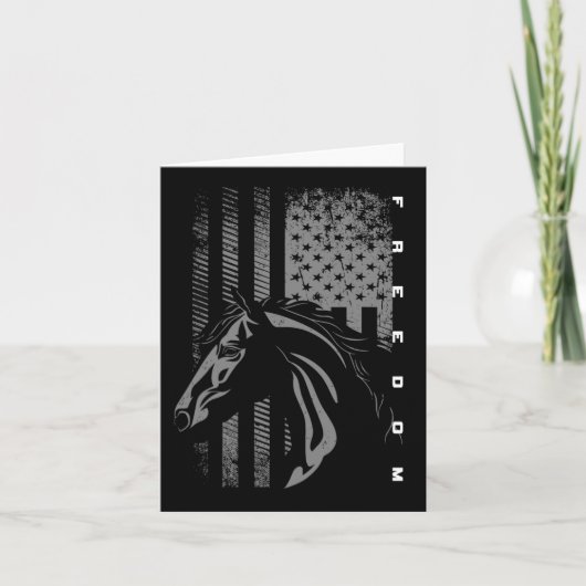 Basbo Uni-kids Black Flag Print - Reiten Karte (Vorderseite)
