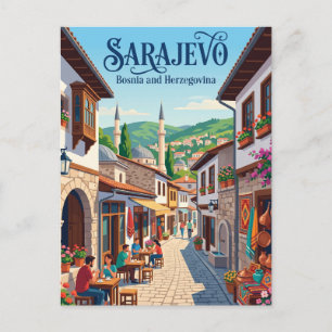Baščaršija-Allee Bosnien und Herzegowina Postkarte