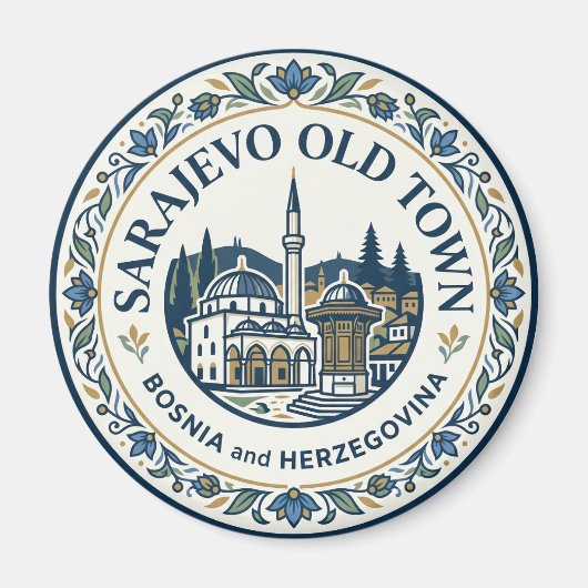 Baščaršija (Altstadt von Sarajevo) Magnet (Vorne)