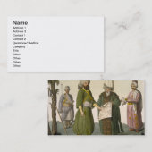 Bascia (Militärkommandant) ein Bascia im Kampf Dre Visitenkarte (Vorne/Hinten)