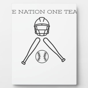 Base BAll..One Nation one Team . Fotoplatte