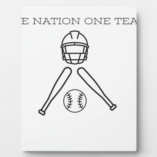 Base BAll..One Nation one Team . Fotoplatte (Vorderseite)
