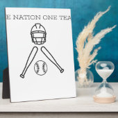 Base BAll..One Nation one Team . Fotoplatte (Seite)